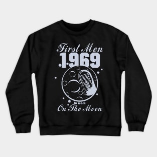 First Moon-landing (lunar print) Crewneck Sweatshirt